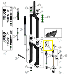 DVO Luftkolben Kit SL, Onyx 38 D1|D2|WP SL - Produktbild - 1