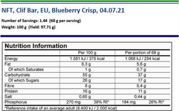 CLIF BAR Energie-Riegel Heidelbeere 68g je Riegel 12 Stück in Verpackungseinheit - Produktbild - 4