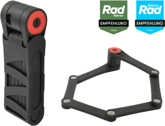 Voxom Fahrradschloss Foldylock Forever schwarz-rot - Produktbild - 1