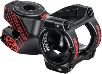 Vorbau Black-ONE D-2 50mm D-2 50mm Ø31,8 &  Ø35mm (Schwarz/Rot) inkl. Top Cap, Schraube, Kralle - Produktbild - 1