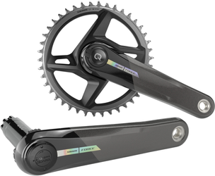 Kurbelgarnitur SRAM Force1 AXS Wide D2 Rd Powerm. 12-f,40Z,167,5mm, gr,DUB,DM,o.Lager - Produktbild - 2