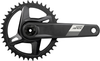 Kurbelgarnitur SRAM Apex 1 D1 DUB wd 83A AI 165 mm 42 Z, 12-fach, schwarz, alu, DM, ohne DUB-Lager - Produktbild - 2
