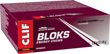 CLIF SHOT Bloks Schwarzkirsche mit Koffein, 60g je Riegel 18 Stück in Verpackungseinheit - Produktbild - 1 CLIF SHOT Bloks Schwarzkirsche mit Koffein, 60g je Riegel 18 Stück in Verpackungseinheit - Produktbild - 1
