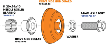Ersatzteile Clutch PRO Driver für Clutch Pro 9t, RHD inkl. Lager + Collar - Produktbild - 3