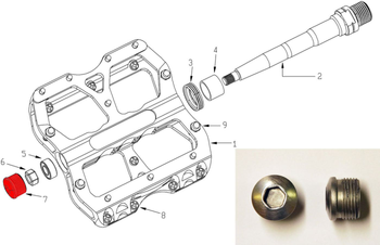 REVERSE Achsendkappe für Escape Pedal 2 Stk. - Produktbild - 1