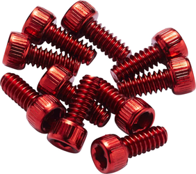 Stahl Pedal Pins US für Escape Pro, Black One, Base 11 mm / 10 Stk. / rot - Produktbild - 1