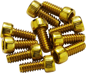 Stahl Pedal Pins US für Escape Pro, Black One, Base 11 mm / 10 Stk. / gold - Produktbild - 1