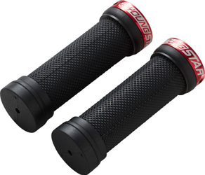 Griff Youngstar Single Lock-On Ø28mm x 98mm schwarz-rot - Produktbild - 1