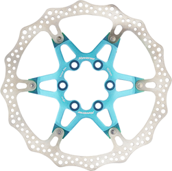 Reverse Bremsscheibe Aluminium-Stahl Ø160mm hellblau – leichte, langlebige Bremskomponente für maximale Leistung bei Nubuk Bikes - Produktbild - 1