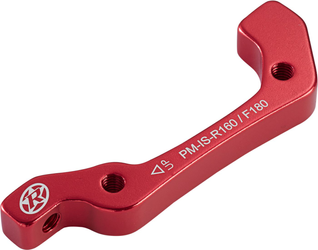 Reverse Reverse Bremsscheibenadapter IS-PM 180 VR 160 HR rot für leistungsstarke Scheibenbremsen bei Nubuk Bikes - Produktbild - 1