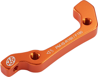 Reverse Bremsscheibenadapter IS-PM 180 mm vorne 160 mm hinten MTB orange – kompatibel, robust, leicht - Produktbild - 1 Reverse Bremsscheibenadapter IS-PM 180 mm vorne 160 mm hinten MTB orange – kompatibel, robust, leicht - Produktbild - 1