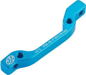 Reverse Bremsscheibenadapter IS-PM 160 VR 140 HR Hellblau – sicherer Sitz für Nubuk Bikes - Produktbild - 1