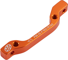 Reverse Bremsscheibenadapter IS-PM 160 mm vorne 140 mm hinten orange – hohe Bremsperformance für Nubuk Bikes - Produktbild - 1 Reverse Bremsscheibenadapter IS-PM 160 mm vorne 140 mm hinten orange – hohe Bremsperformance für Nubuk Bikes - Produktbild - 1