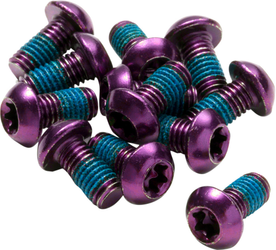 Reverse Bremsscheiben-Schraubenset lila für BMX und Dirt Bikes M5x18 mm hochwertig langlebig - Produktbild - 1