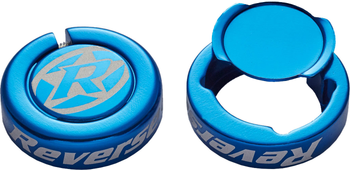 Chip-Endkappen für Lock On Griffe, 2 Stk. blau - Produktbild - 1