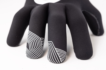 Langfingerhandschuh Prologo Drop schwarz/weiß, Gr. L, Neopren - Produktbild - 2
