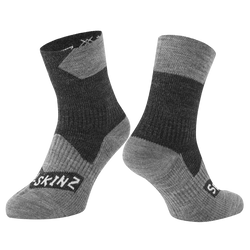 Sealskinz Bircham Socken schwarz/grau wasserdicht winddicht atmungsaktiv Gr. S - Produktbild - 1