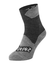 Sealskinz Bircham Socken schwarz/grau wasserdicht winddicht atmungsaktiv Gr. S - Produktbild - 2