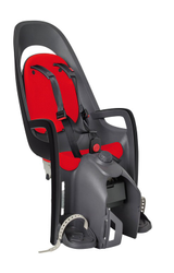 Hamax Caress Kindersitz grau/dunkelgrau/rot, Gepäckträgerbefestigung, sicherer Komfort für Kinder bis 22 kg - Produktbild - 1