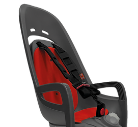 Hamax Zenith Relax Kindersitz rot/grau mit Gepäckträgerbefestigung – sicherer Fahrrad-Kindersitz für optimalen Komfort - Produktbild - 2