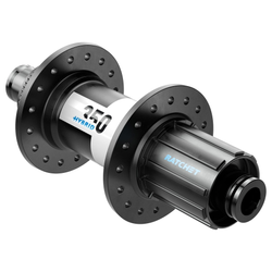 Nabe MTB Hybrid HR 350 Centerlock Boost, DT SWISS
HR, 12/148 mm TA, Shimano HG 11-fach Stahl (SS) mit Ratchet System 24
Größe: 32 Loch, Farbe: Schwarz, Gewicht: 320 g, VE: 1 St. - Produktbild - 1