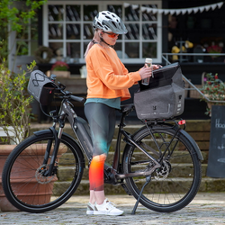 Gepäckträgertasche KLICKfix Rackp. Sport Waterproof, grau 20x41x25,12ltr Uniklip2 - Produktbild - 2