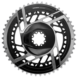 228-64-82601-0710845899577-1-21397951.png Kettenblatt SRAM RED E1 Road Non-Power 48/35 Zähne, schwarz/silber, Alu, DM, 2x12-fach - Produktbild - 1