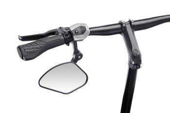 Krampe KF Sport Fahrradspiegel Typ C links kleine Außenklemmung schwarz kompakt robust - Produktbild - 1