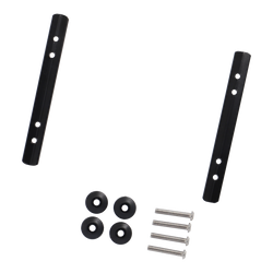Fixed basket mounting plates 5:1 BA-X31 schwarz, 150x16,8mm, Befestigung inkl. - Produktbild - 1