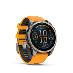 Garmin fēnix® 8 – 47 mm, AMOLED Sapphire, Graphit/Titanium Titan mit QuickFit®-Silikon-Armband 22 mm - Produktbild - 1
