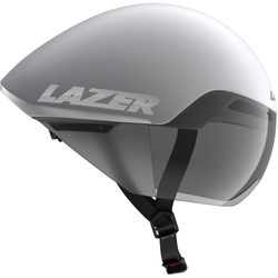 FA003710750-21400305-21400305.jpg LAZER Helm Victor KinetiCore Triathlon/TT Matte White Silver (M) 55-59 cm - Produktbild - 1