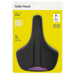 Selle Royal Vivo Relaxed Fahrradsattel Royalgel ergonomisch gepolstert mittelbreit 270 x 210 mm für Damen und Herren - Produktbild - 1
