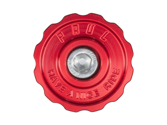 Paul Component Klamper Stem Cap Ahead Kappe, 1 1/8", red - Produktbild - 1