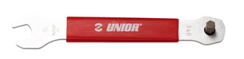 Unior 1620/2P 3 in 1 Pedalschlüssel, 6, 8, 15mm, red - Produktbild - 1