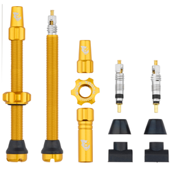 Wolf Tooth Tubeless Valve Stem Ventile, Presta, 60mm, 2 Stk., gold - Produktbild - 1