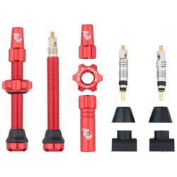 Wolf Tooth Tubeless Valve Stem Ventile, Presta, 44mm, 2 Stk., red - Produktbild - 1