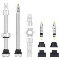 Wolf Tooth Tubeless Valve Stem Ventile, Presta, 60mm, 2 Stk., raw silver - Produktbild - 1
