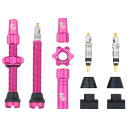 Wolf Tooth Tubeless Valve Stem Ventile, Presta, 44mm, 2 Stk., pink - Produktbild - 1