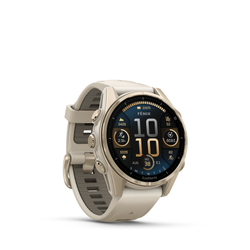 Garmin Fenix 8 Multisportuhr, 43mm, Amoled, Sapphire, grey/softgold - Produktbild - 1