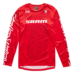 Troy Lee Designs Sprint Jersey, SRAM Shifted, fiery red, S - Produktbild - 1