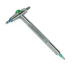 Multitool T-Way, Abbey Bike Tools
inkl. 10er Bitsatz: Innensechskant 2, 2,5/3/4/5 mm, Torx T10/15/20/25/30
Farbe: Silber, VE: 1 St. - Produktbild - 1