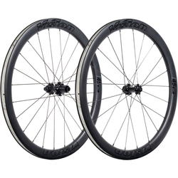 Laufradsatz SC 45 Disc Clincher TLR, VISION
Shimano HG 10-/11-fach Freilaufkörper, TA-12(VR); TA-12/X12 (HR), Centerlock
Größe: 622x19 mm, Farbe: Schwarz, Gewicht: 1590 g, VE: 1 St. - Produktbild - 1