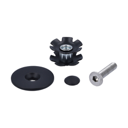 Krallenmutterset, PROCRAFT
Krallenmutterset inkl. Krallenmutter, Schraube und Aheadkappe aus Carbon  1 1/8"
Größe: 1 1/8 Zoll, Farbe: carbon, Gewicht: 22 g, VE: 1 Set - Produktbild - 1