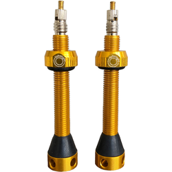 Tubolight Tubeless Ventile Aluminium Sclaverand 50 mm Gold Paar 11 g - Produktbild - 1