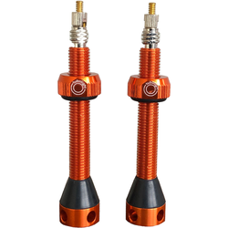 Tubolight Tubeless Ventil Aluminium 50 mm orange Paar 11 g Sclaverand Presta - Produktbild - 1
