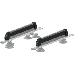 Ski- und Snowboardhalter 626 für Crossbar Träger, TreeFrog
Schmale Version mit 365 mm effektiv nutzbarer Klemmbreite
Farbe: Schwarz/silber, VE: 1 Set - Produktbild - 1