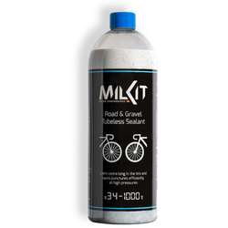 milKit Road+Gravel Dichtmilch 1000 ml – effektiver Tubeless-Reifendichtmittel für Rennrad und Gravel bei Nubuk Bikes - Produktbild - 1 milKit Road+Gravel Dichtmilch 1000 ml – effektiver Tubeless-Reifendichtmittel für Rennrad und Gravel bei Nubuk Bikes - Produktbild - 1