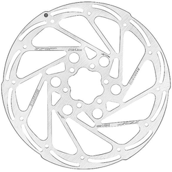 Bremsscheibe RS02M 6-Loch, TRP
6-Loch Aufnahme, Stärke 1.8 mm
Größe: 160 mm, Farbe: Stainless, VE: 1 St. - Produktbild - 1