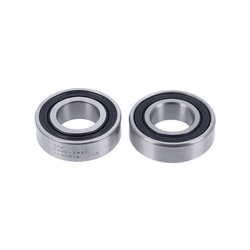 Kugellager 17 x 35 x 10 mm, CENTURION
SKF 6003-2RS1, für Schwinge CENTURION No Pogo u. Lhasa Comfort bis MY1999, nichtrostender Stahl mit integr. Abdichtung
VE: 1 Paar - Produktbild - 1