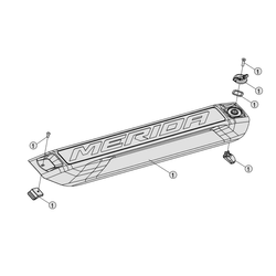 ABDECKUNG MERIDA BATTERIE-COVER PC-049